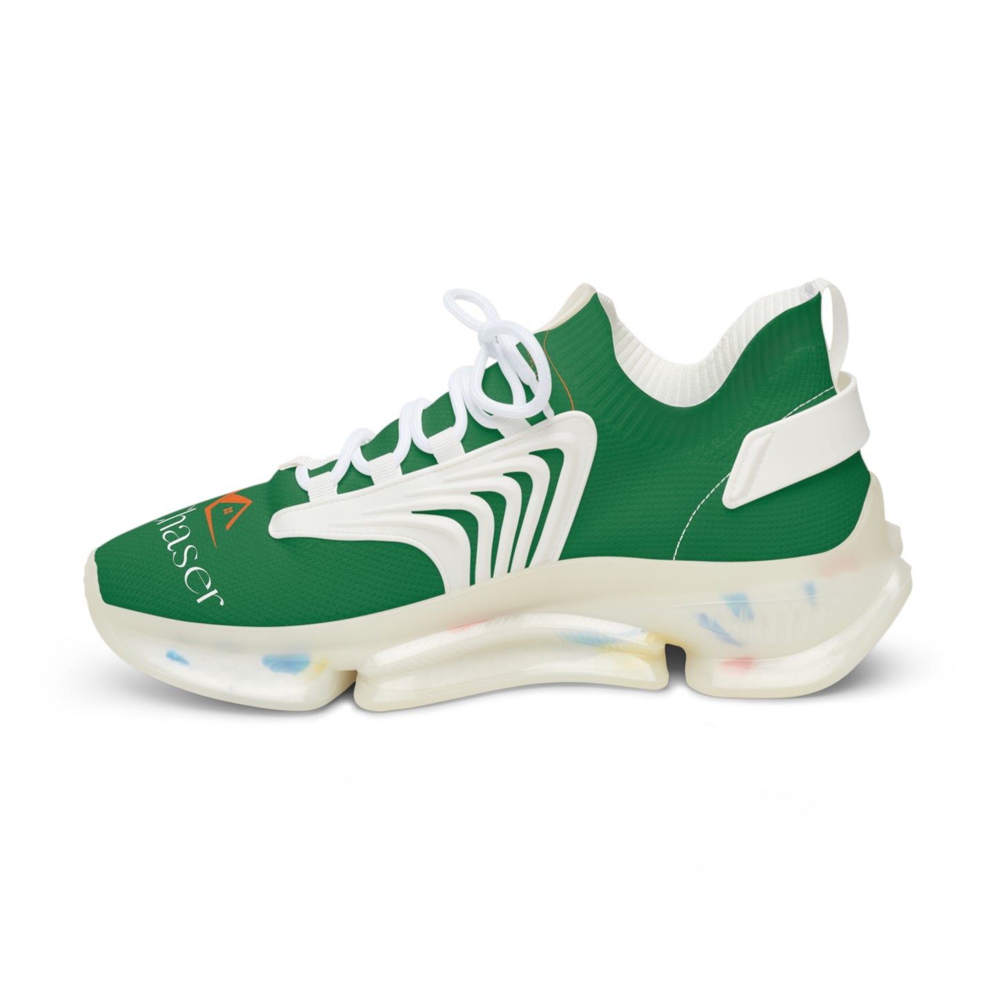 Asset Chaser's Men's Mesh Sneakers (Green/Orange)