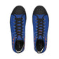 Men's High Top Sneakers (Blue/Orange)