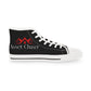 Asset Chasers- Men's High Top Sneakers (Black/Red/White)