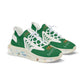 Asset Chaser's Men's Mesh Sneakers (Green/Orange)