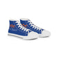 Men's High Top Sneakers (Blue/Orange)