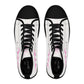 Women's High Top Sneakers (White/Pink/Black)