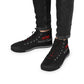 Asset Chasers- Men's High Top Sneakers (Black/Red/White)