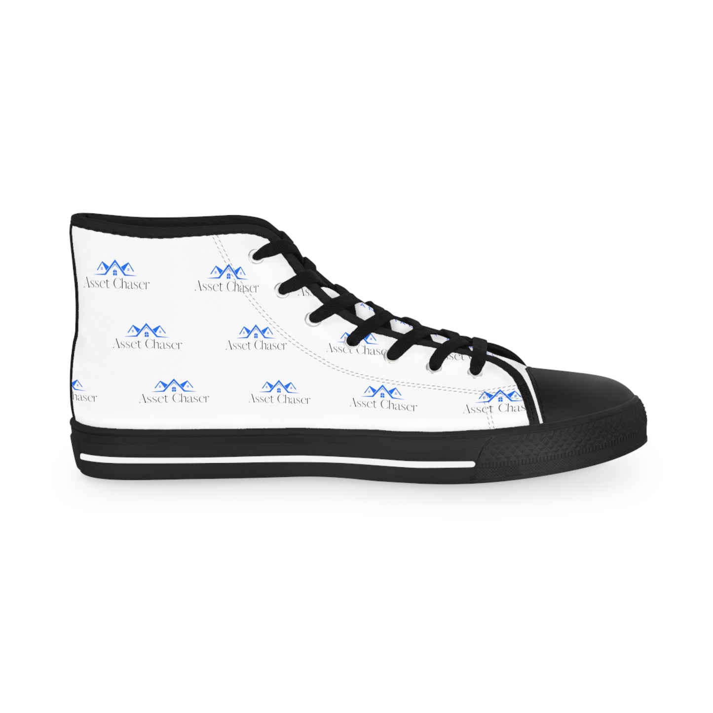 Men's High Top Sneakers (White/Blue/Black)