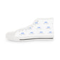 Men's High Top Sneakers (White/Blue/Black)