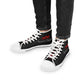 Asset Chasers- Men's High Top Sneakers (Black/Red/White)