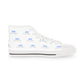 Men's High Top Sneakers (White/Blue/Black)