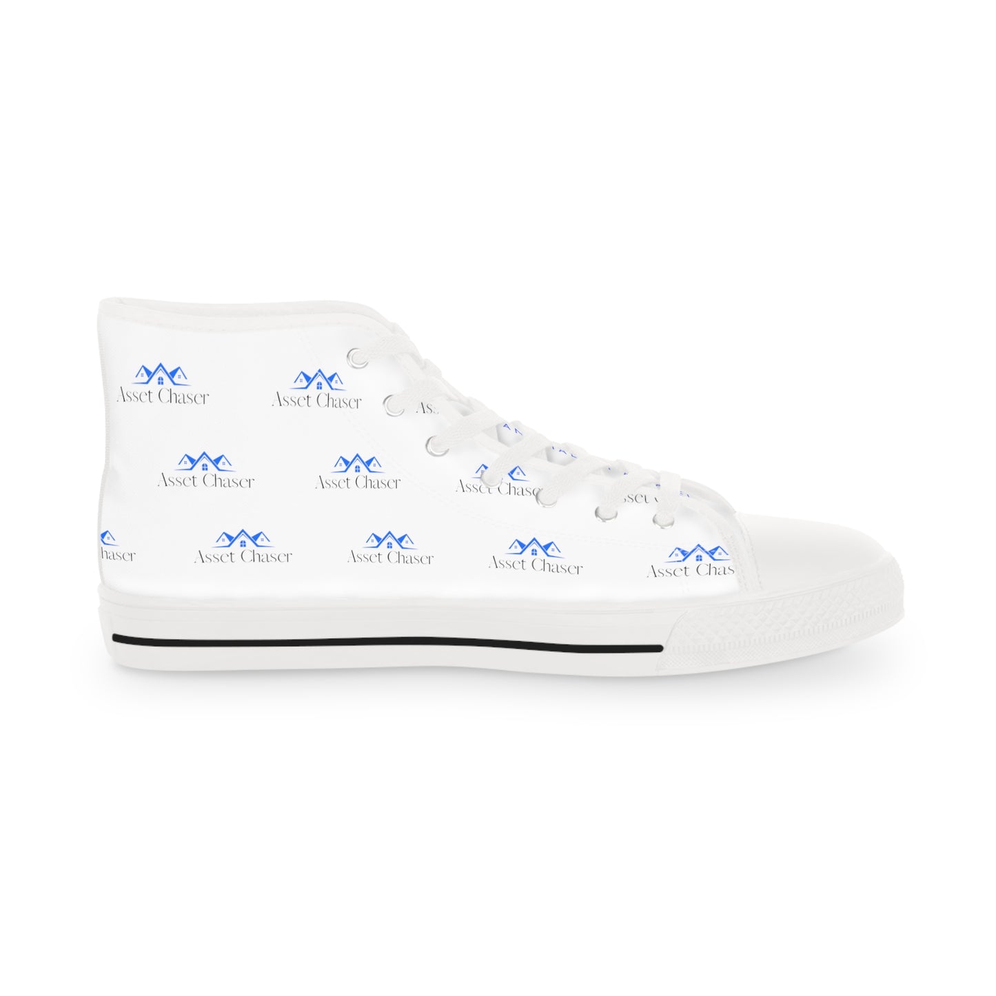 Men's High Top Sneakers (White/Blue/Black)