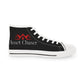 Asset Chasers- Men's High Top Sneakers (Black/Red/White)