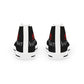 Asset Chasers- Men's High Top Sneakers (Black/Red/White)