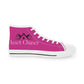 Men's High Top Sneakers (Pink/White/Black)