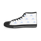 Men's High Top Sneakers (White/Blue/Black)