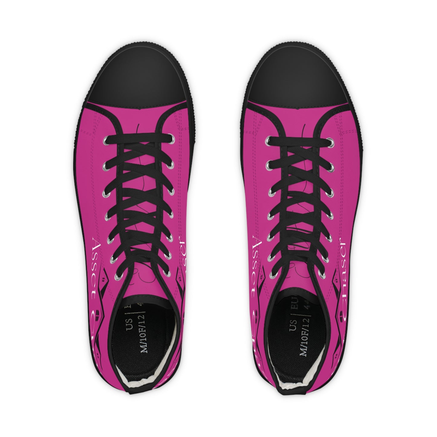 Men's High Top Sneakers (Pink/White/Black)