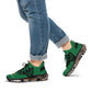 Asset Chaser's Men's Mesh Sneakers (Green/Orange)