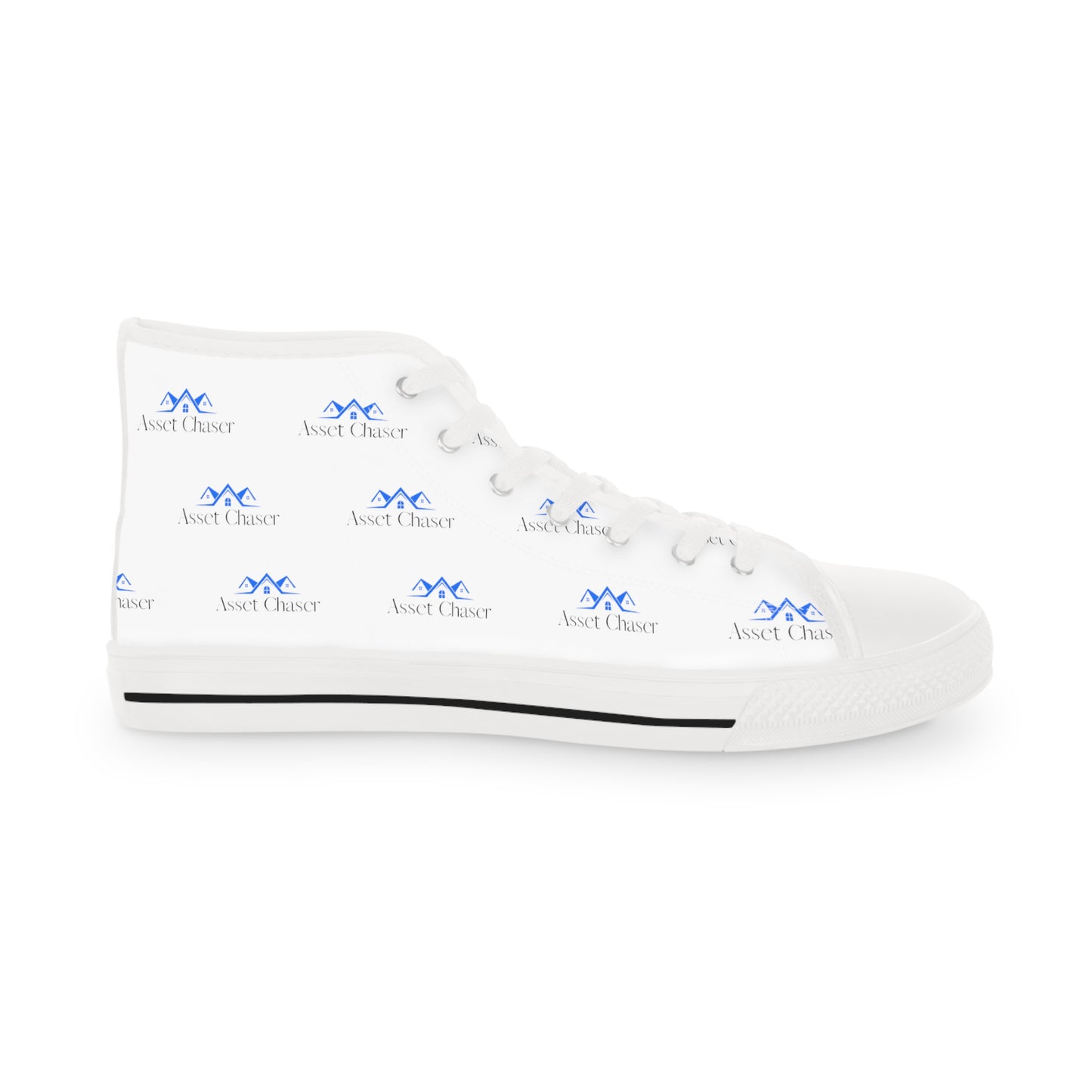 Men's High Top Sneakers (White/Blue/Black)