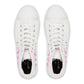 Women's High Top Sneakers (White/Pink/Black)