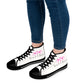 Women's High Top Sneakers (White/Pink/Black)