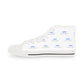 Men's High Top Sneakers (White/Blue/Black)