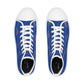 Men's High Top Sneakers (Blue/Orange Print)