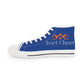 Men's High Top Sneakers (Blue/Orange)