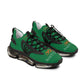 Asset Chaser's Men's Mesh Sneakers (Green/Orange)