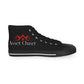 Asset Chasers- Men's High Top Sneakers (Black/Red/White)