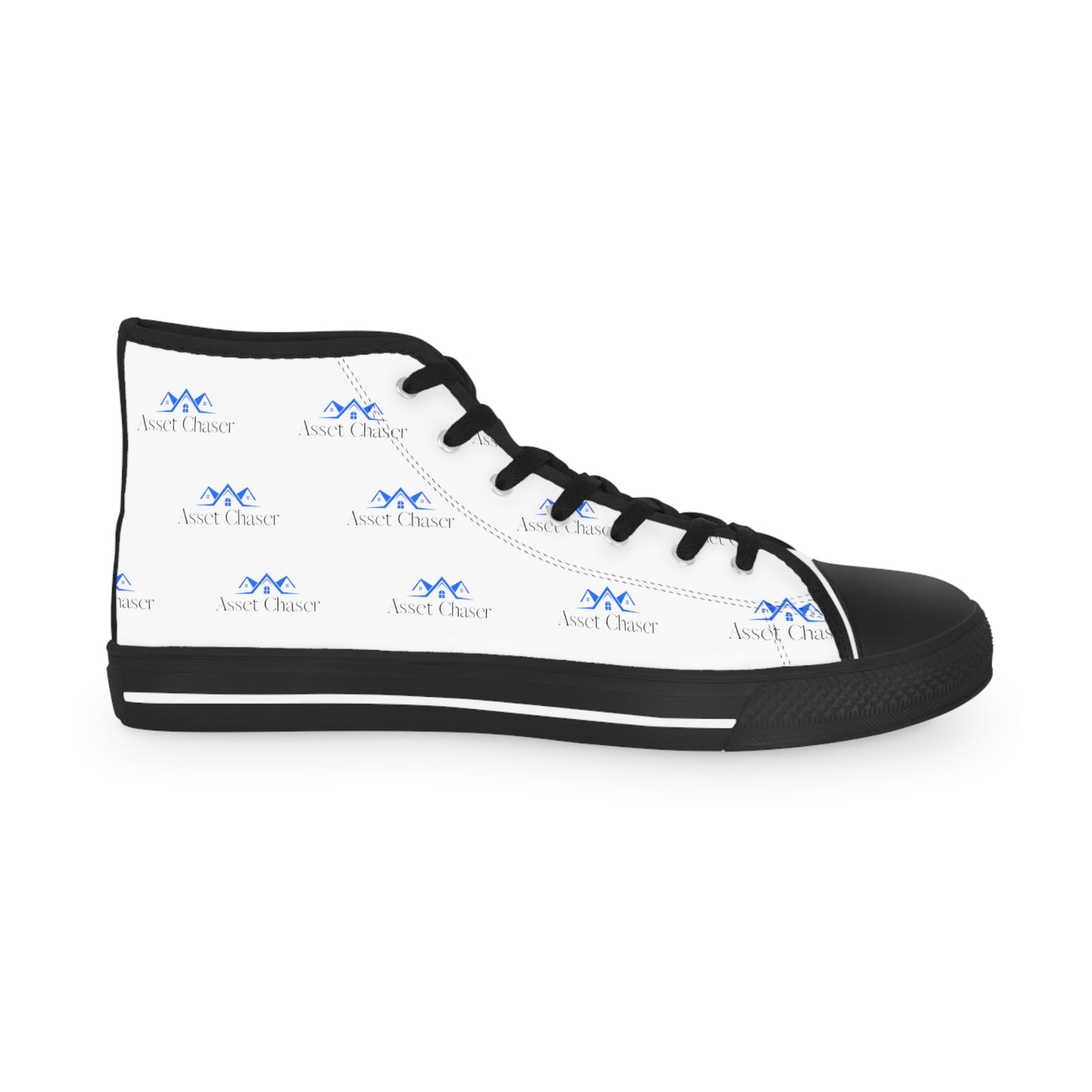 Men's High Top Sneakers (White/Blue/Black)