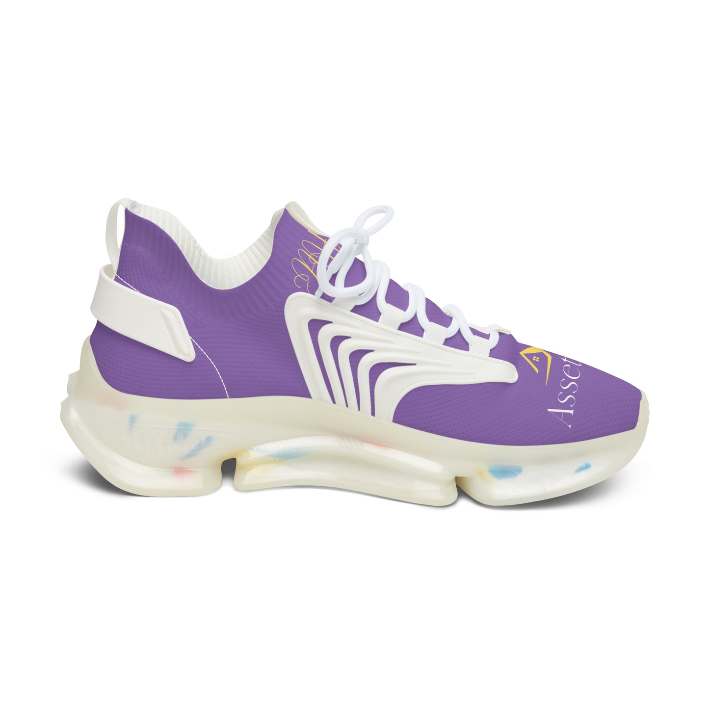 Women's Asset Chaser Mesh Sneakers (Light Purple/Gold)