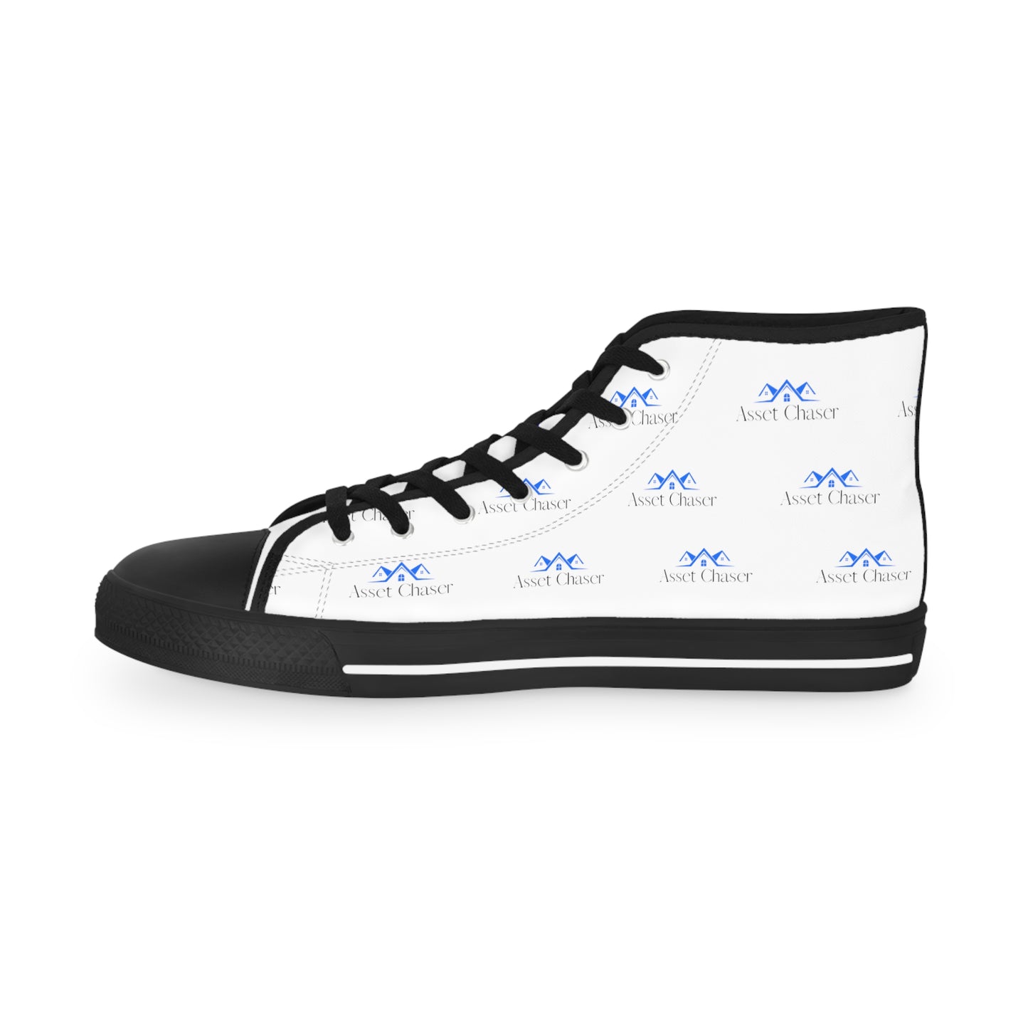 Men's High Top Sneakers (White/Blue/Black)