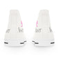 Women's High Top Sneakers (White/Pink/Black)