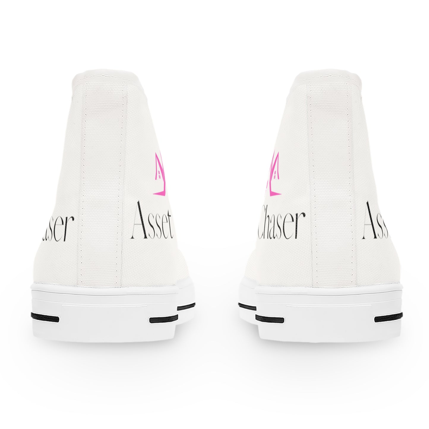 Women's High Top Sneakers (White/Pink/Black)