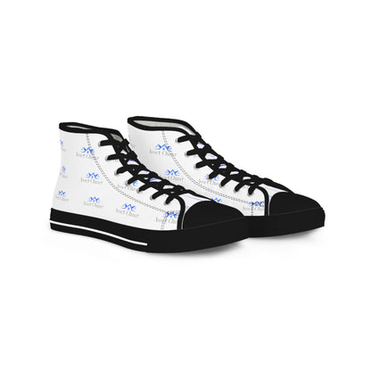 Men's High Top Sneakers (White/Blue/Black)