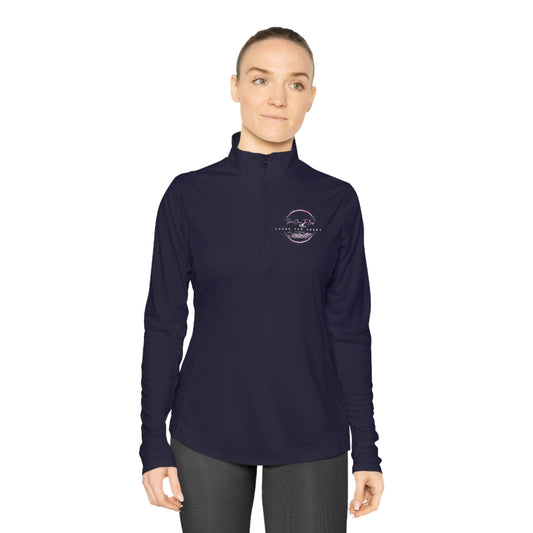 Don't Chase The Bag-Ladies Quarter-Zip Pullover