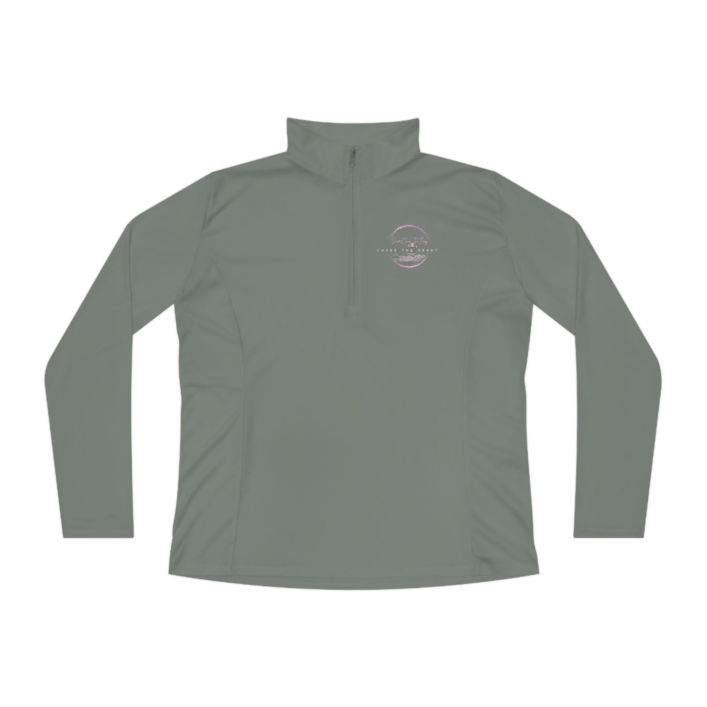 Don't Chase The Bag-Ladies Quarter-Zip Pullover