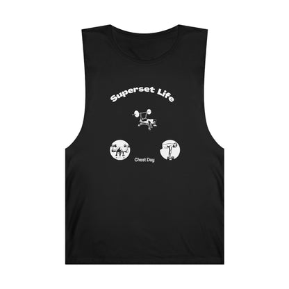 Superset Life (Chest Day)- Tank (Black)