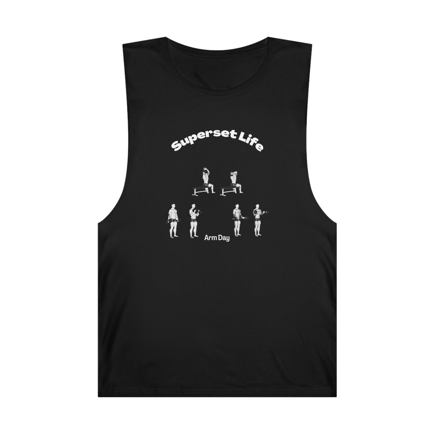 Superset Life (Arm Day)- Tank (Black)