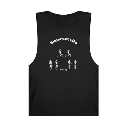 Superset Life (Arm Day)- Tank (Black)