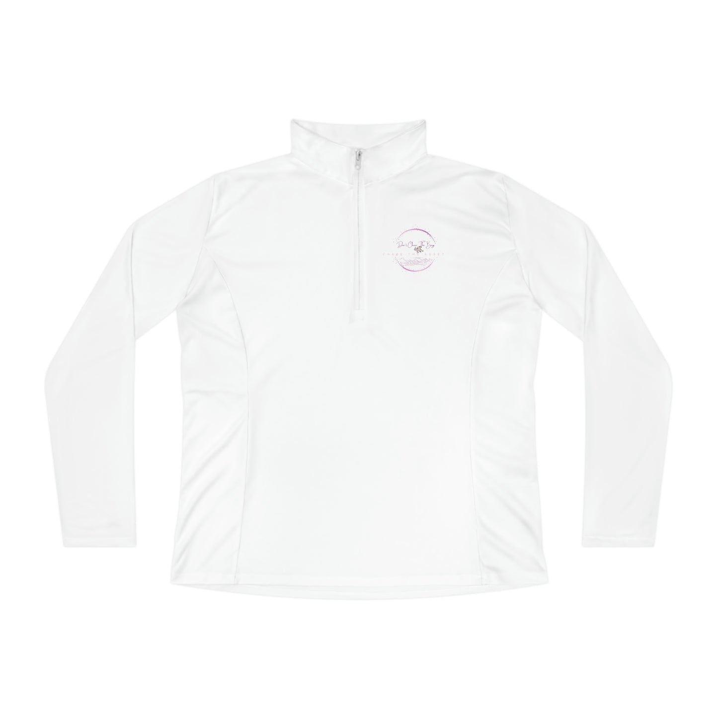 Don't Chase The Bag-Ladies Quarter-Zip Pullover