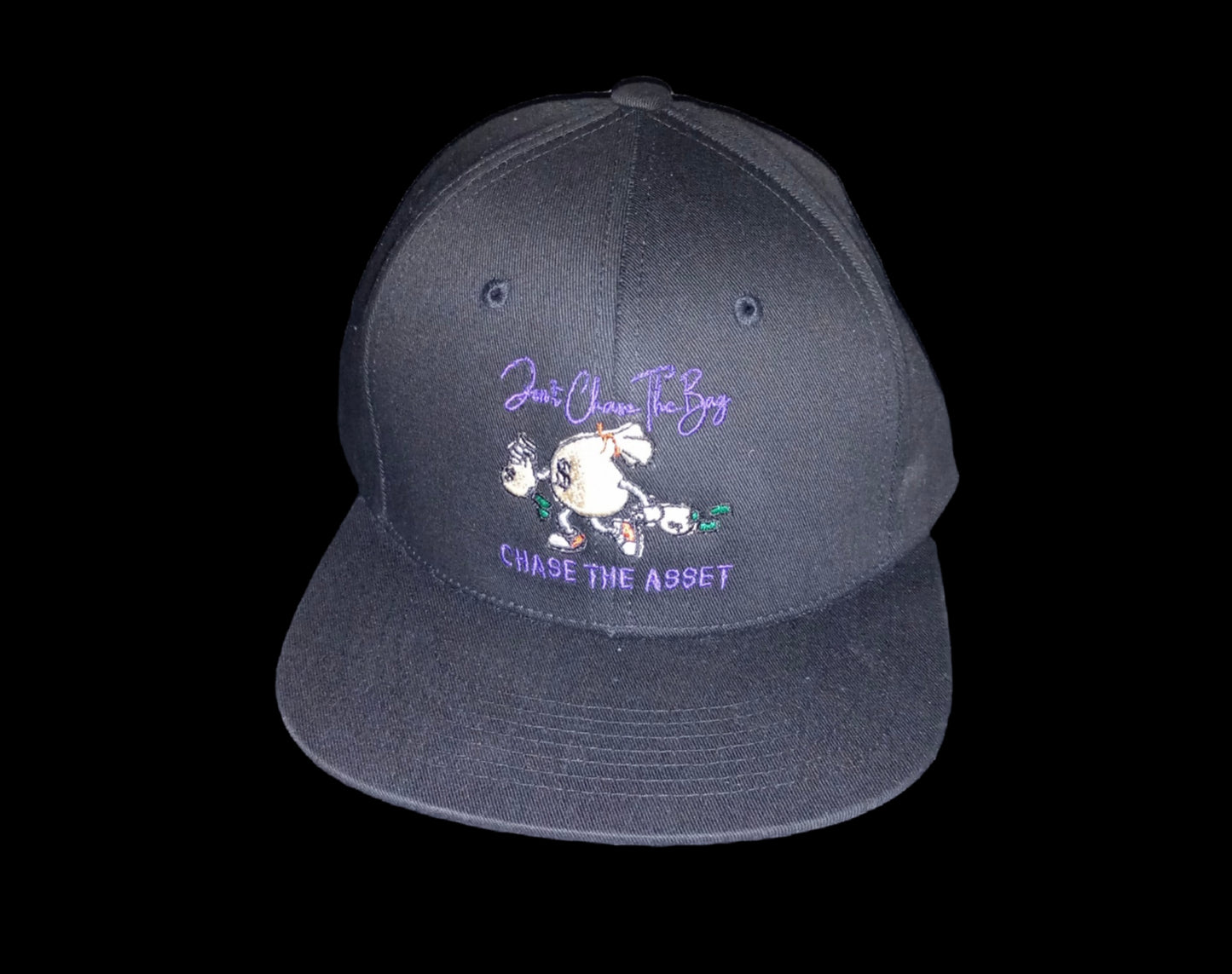 Don't Chase The Bag-Purple/Black Snapback