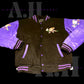 Varsity Jacket-Purple/Black (Slim Fit)