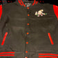 Varsity Jacket-Red/Black (Slim Fit)