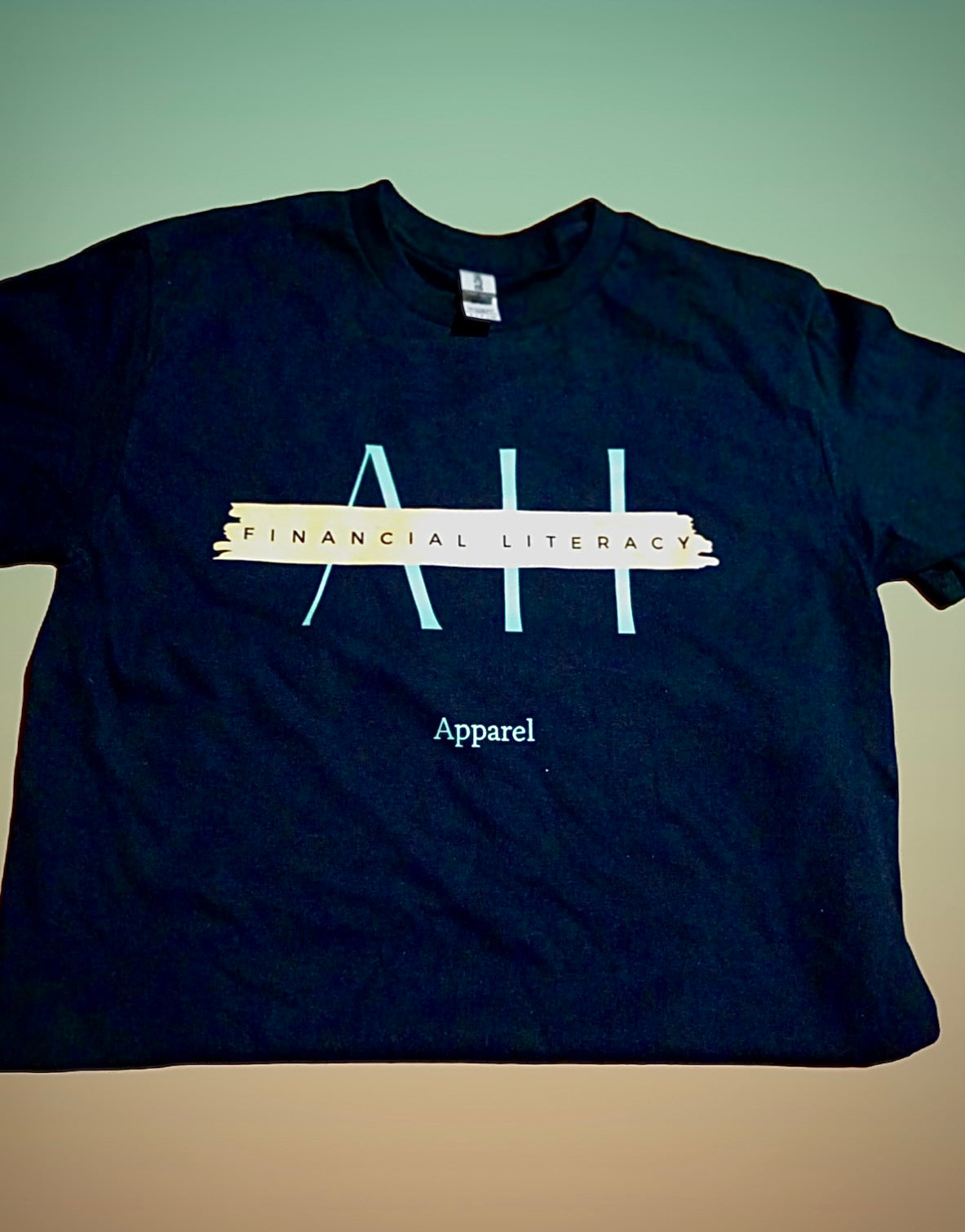 A.H. Financial Lit-Black/Green/Gold t-shirt